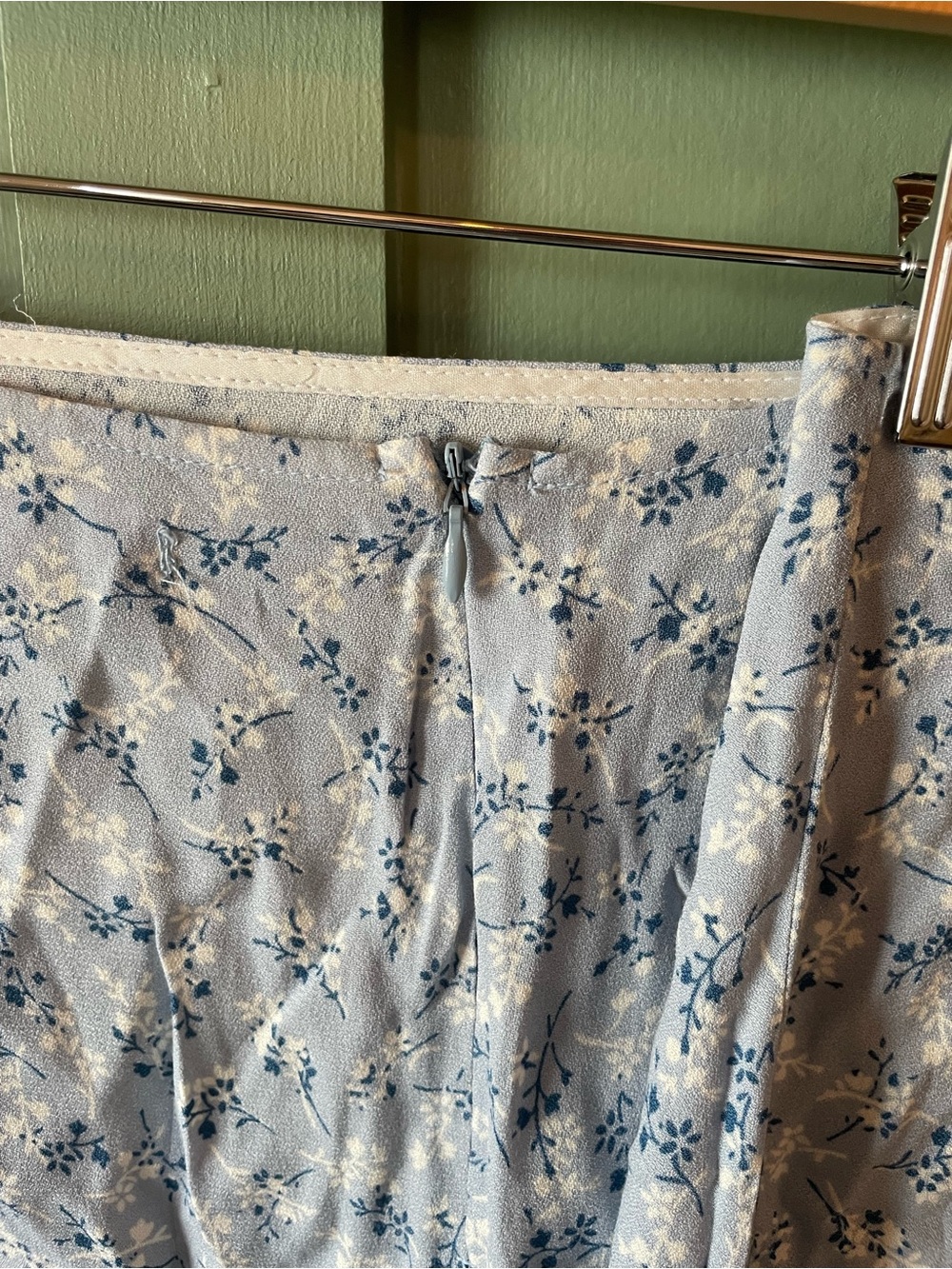 Reformation 'Margot' Blue Skirt - Picture 8 of 8